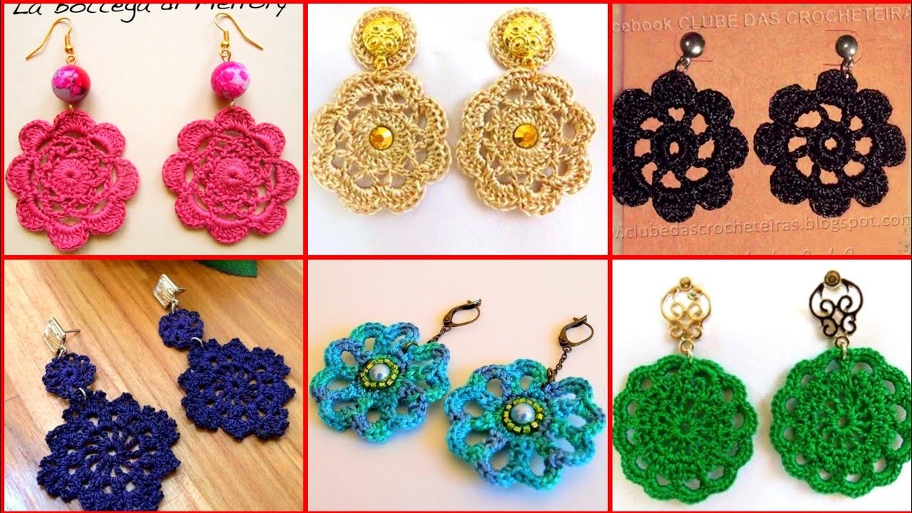 New And Fantastic Ear Rings Crochet Design Ideas