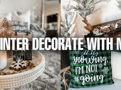 NEW COZY WINTER DECORATE WITH ME. DECORATING AFTER CHRISTMAS. COZY WINTER DECOR