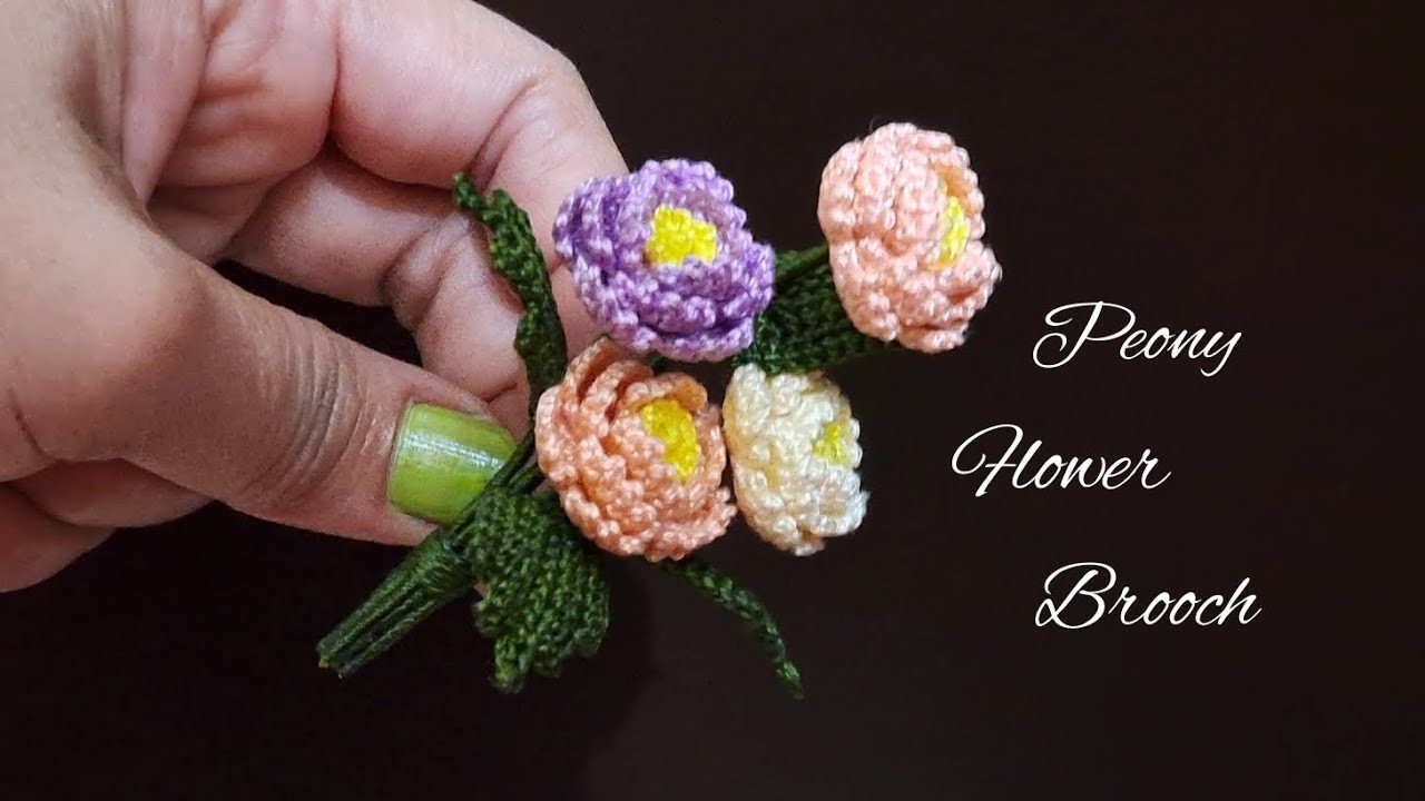 PEONY FLOWER BROOCH | BEAUTIFUL FLOWER BROOCH