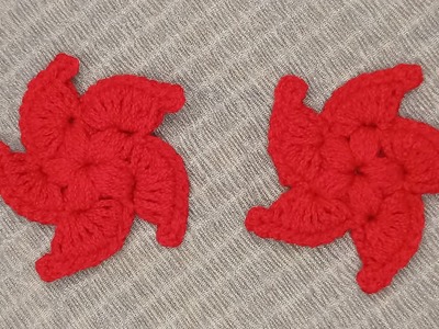 Super Easy Starfish model Crochet Flower Tutorial