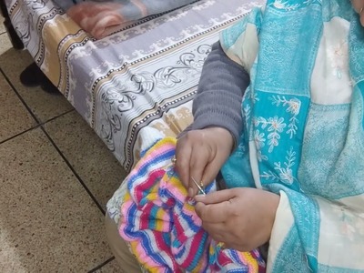 Sweeter hoody of 3 year boy . rainbow colors #knitting #knittingdesign #knittingpattern