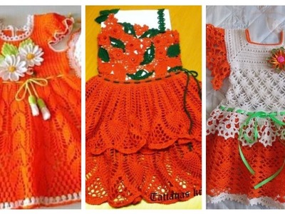 Top best deaigns of unique  free pattern crochet frocks baby girls 2023