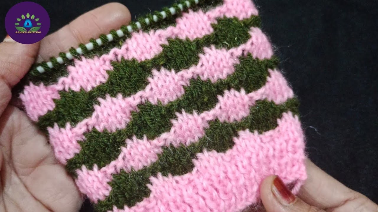 Two colour sweater design | Knitting design #675 | knitting pattern
