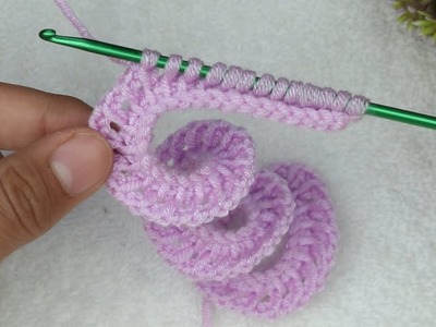 WOW! Super easy crochet flower! You should try! Crochet flower