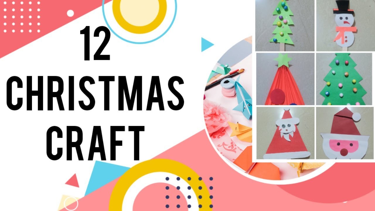 12 Christmas craft.Christmas craft.Christmas craft making ideas at home.Christmas craft for kids