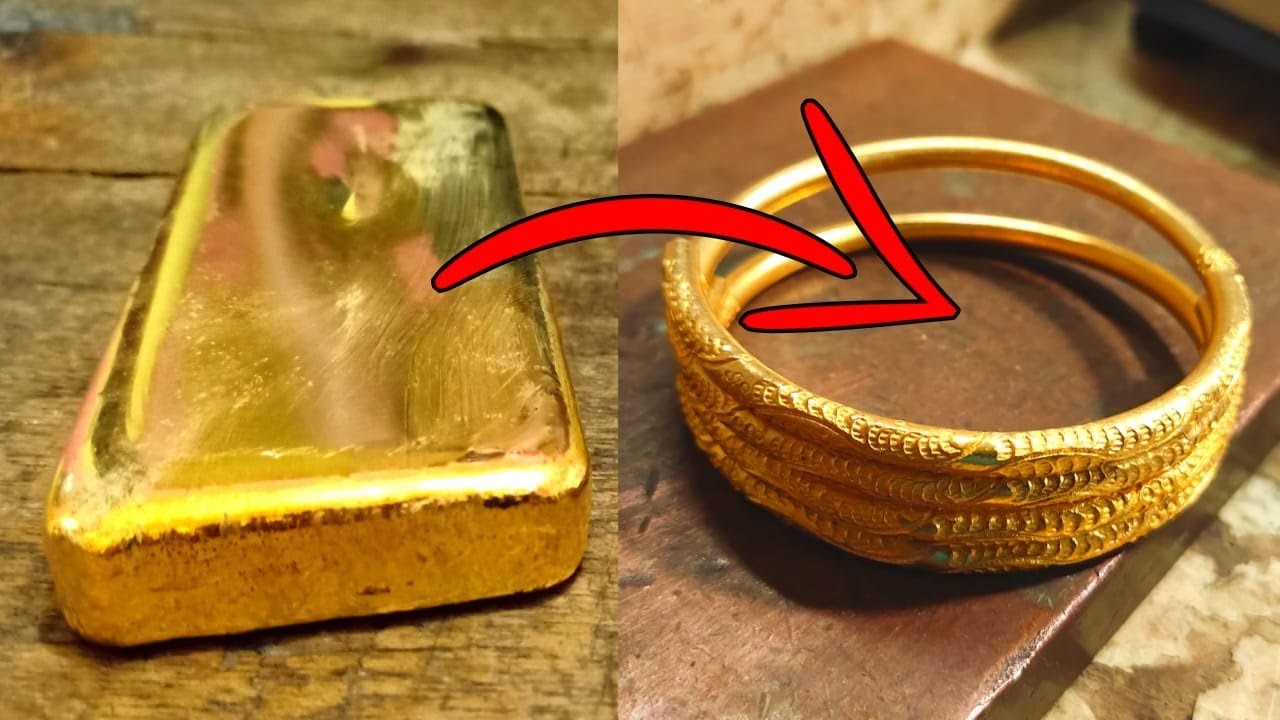 24k Gold Making  Become a Bracelet