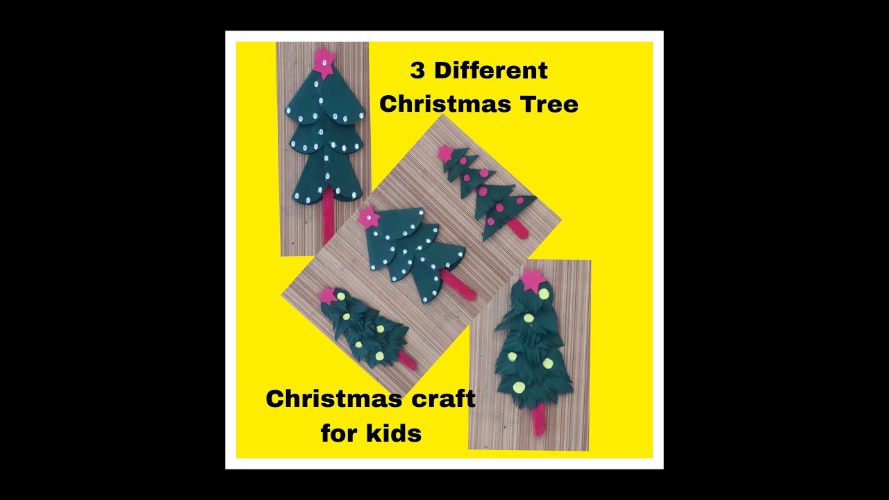 3 different Christmas tree making ideas |kids Christmas project |kids Christmas craft |