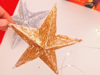 3D christmas stars ⭐with paper | paper craft| christmas craft| christmas Ornaments
