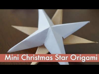 ???? 3D MINI STAR (Origami) | DIY Christmas Craft Ideas | Step by Step | @chalarieart #origami #diy ????