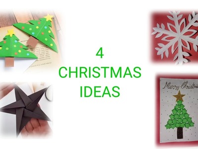 4 Christmas ideas.paper craft.@inspirationandcreation