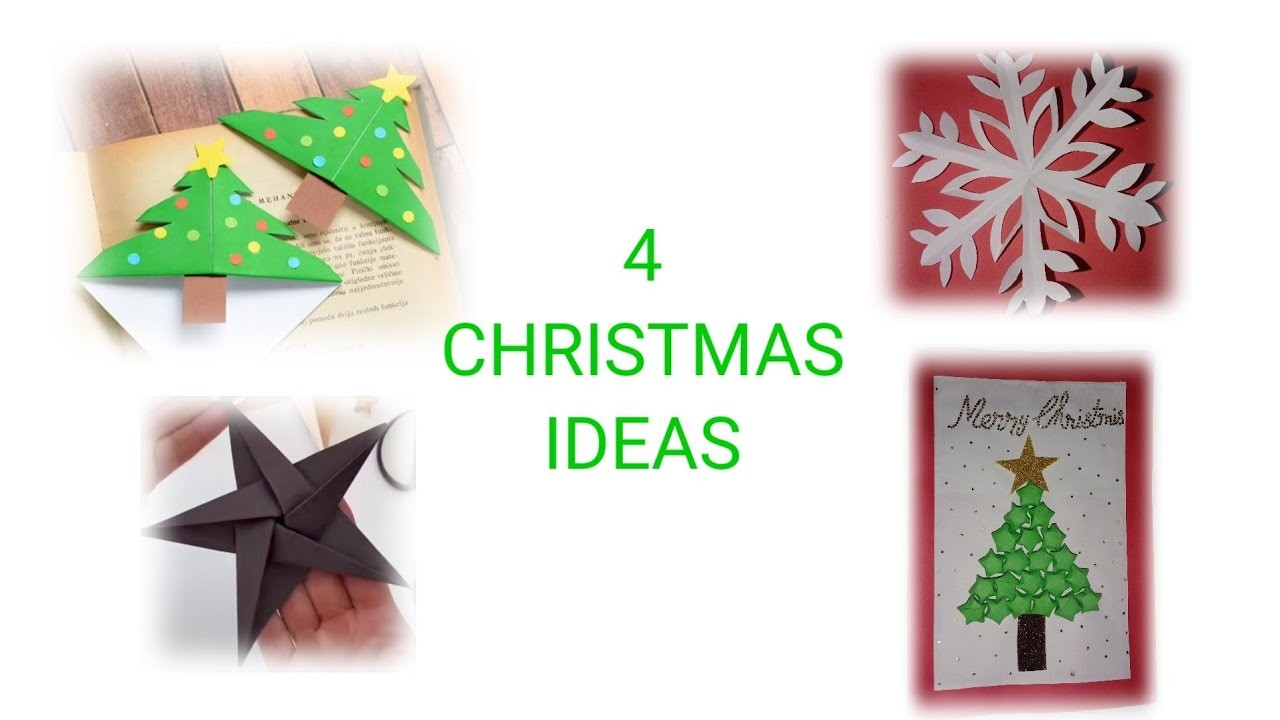 4 Christmas ideas.paper craft.@inspirationandcreation