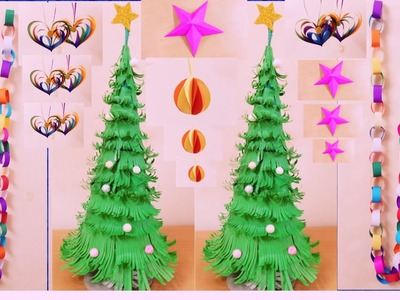 5 Unique Christmas Decoration Ideas.Christmas Tree Decoration.Christmas Craft.Christmas Star.Diy