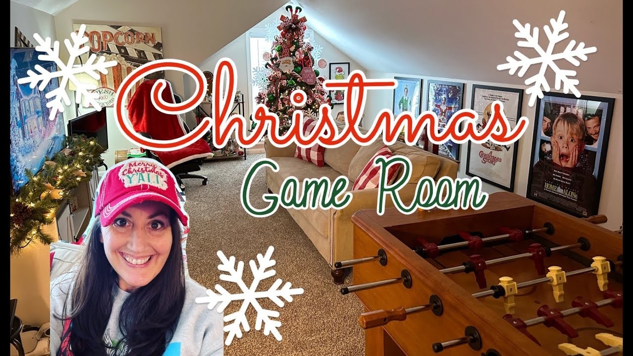 After Christmas Game Room Tour ❤️ Game Room Reveal