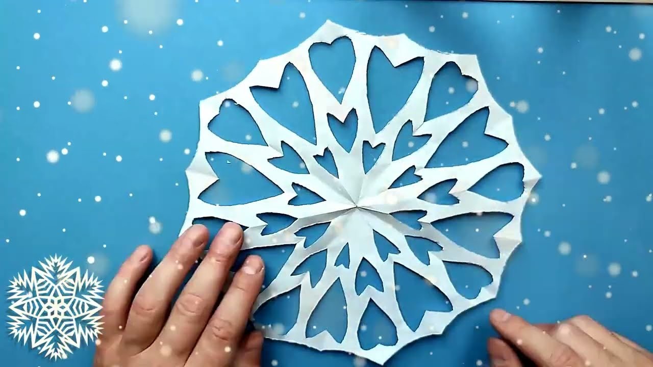 Beautiful paper snowflake MAKE IT christmas craft ideas easy craft paper snowflakes.rsnowflake ✅❄