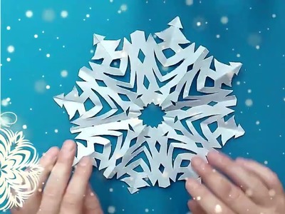 Beautiful paper snowflake MAKE IT christmas craft ideas easy craft paper snowflakes✅❄