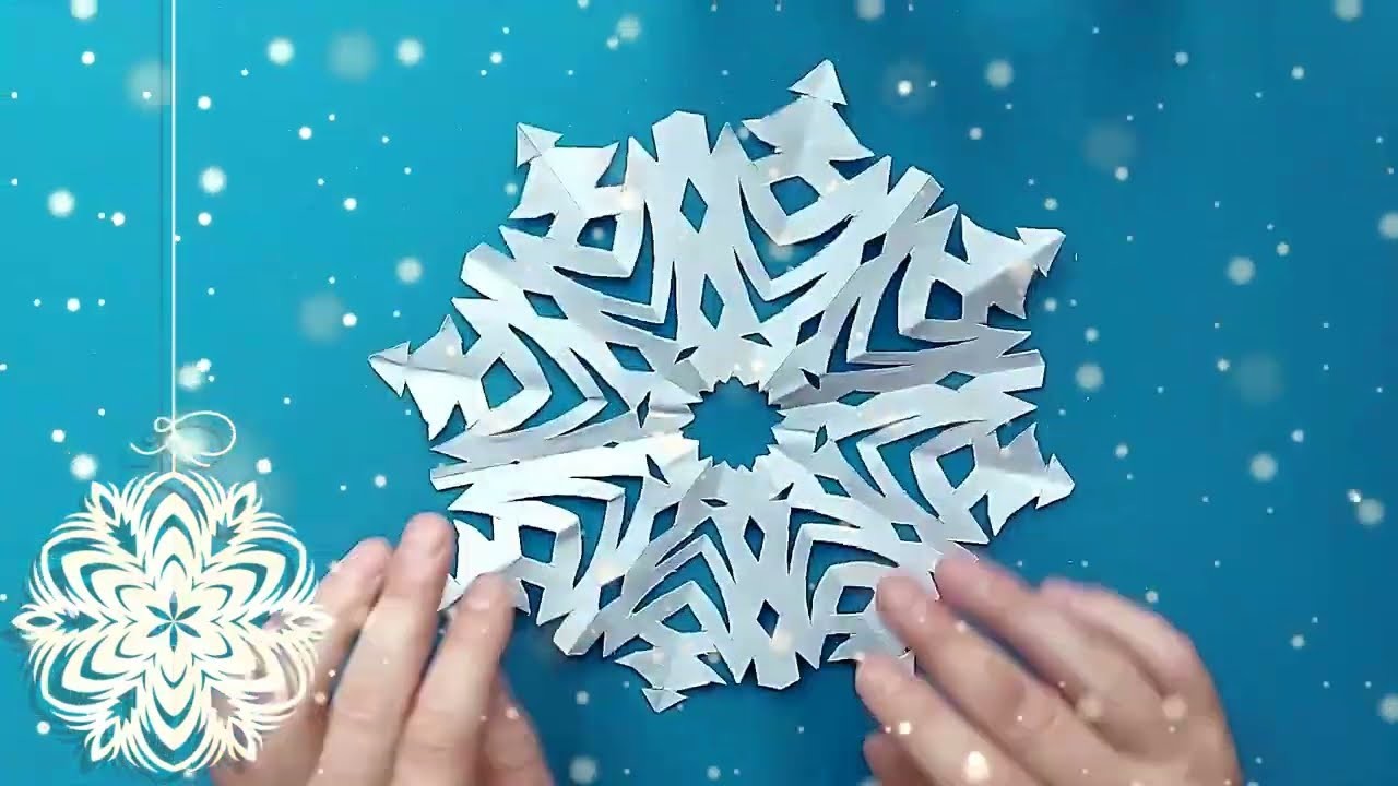 Beautiful paper snowflake MAKE IT christmas craft ideas easy craft paper snowflakes✅❄