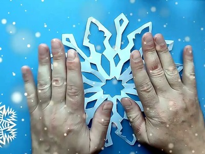 Beautiful paper snowflake MAKE IT christmas craft ideas easy craft paper snowflakes.snowflake✅❄