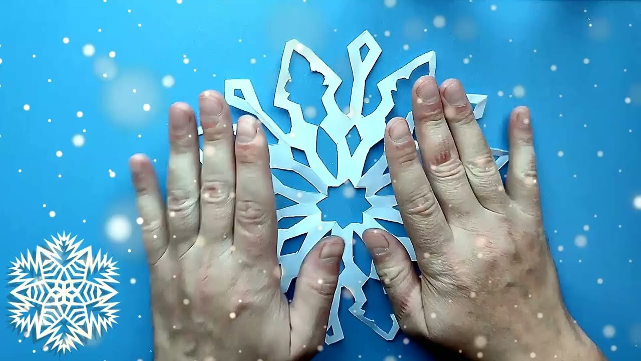 Beautiful paper snowflake MAKE IT christmas craft ideas easy craft paper snowflakes.snowflake✅❄