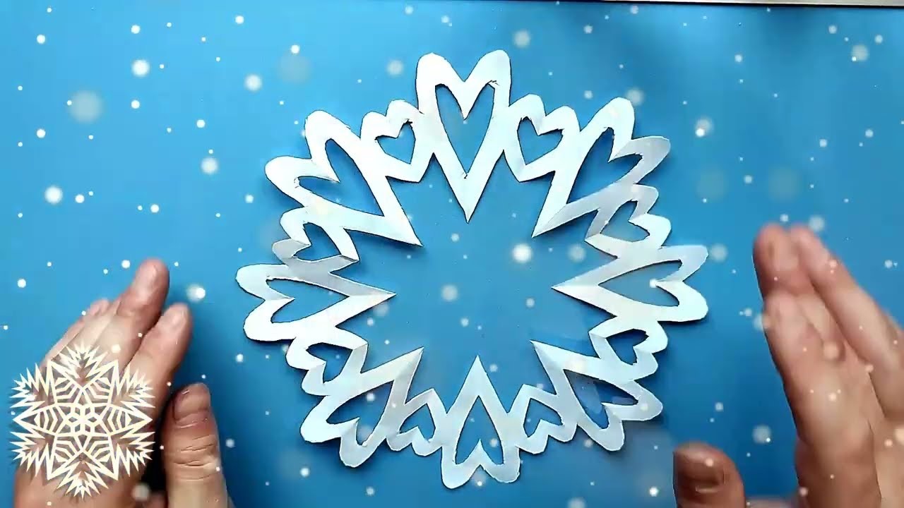 Beautiful paper snowflake MAKE IT christmas craft ideas easy craft paper snowflakes.rsnowflake✅❄