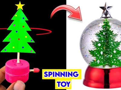 Best Christmas Craft idea , Spinning Christmas tree , how to make christmas tree ????