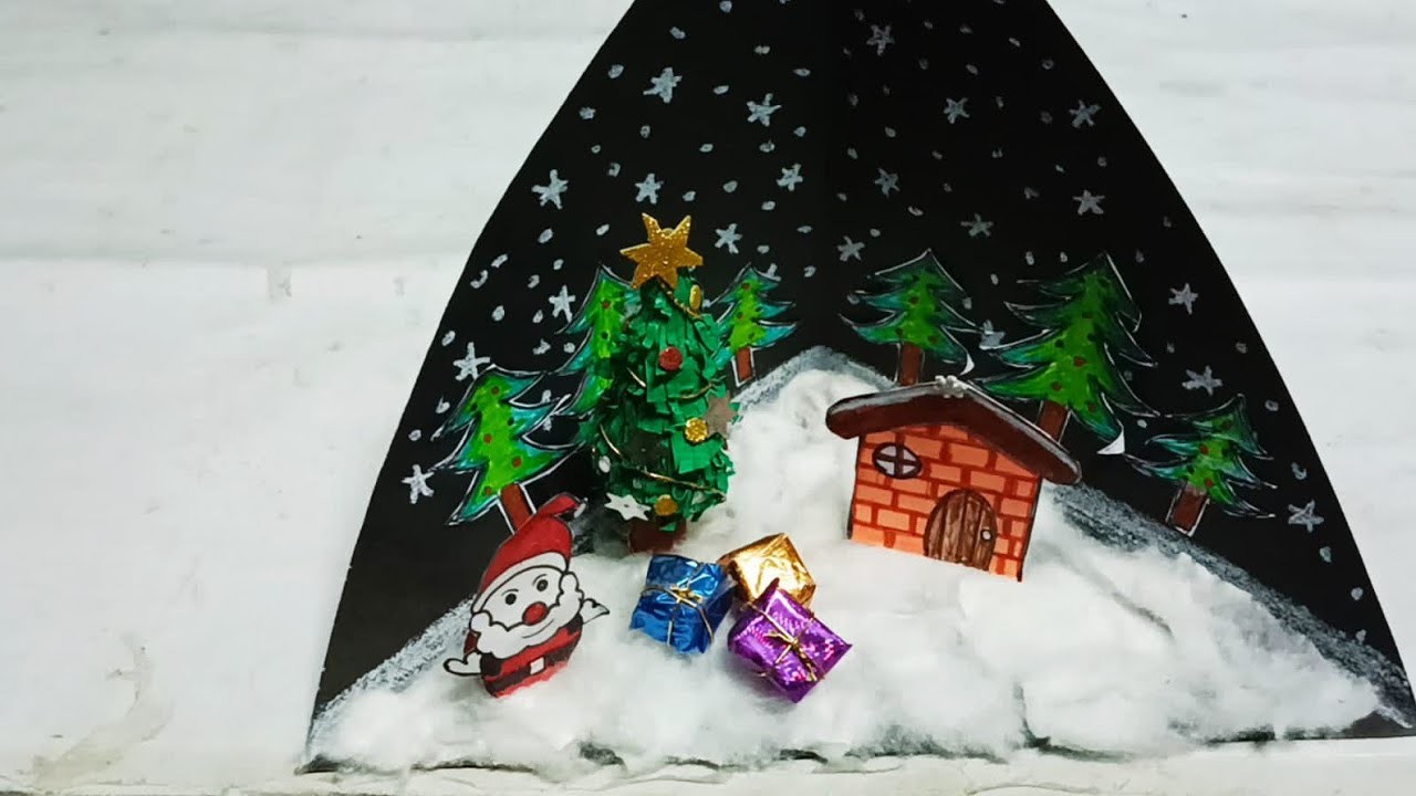 Christmas craft ideas. easy Christmas decoration from paper