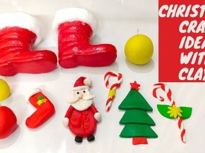 Christmas Craft Ideas With Clay ???????? ????❄ ✨????????❤ #cookyandcrafty