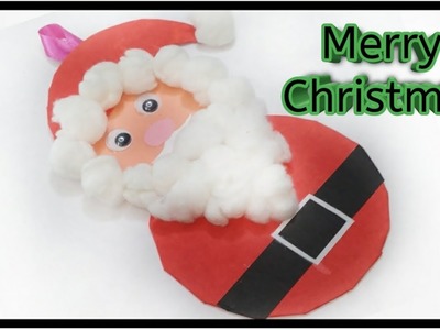 Christmas Decoration Ideas | Christmas Craft |Santa Claus Wall Hanging from CD|@SuhithArtsandCrafts