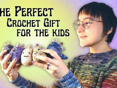 Colorful Crochet Dinos for the Kids using Mini Skeins⭐ Crochet Creative Process Vlog