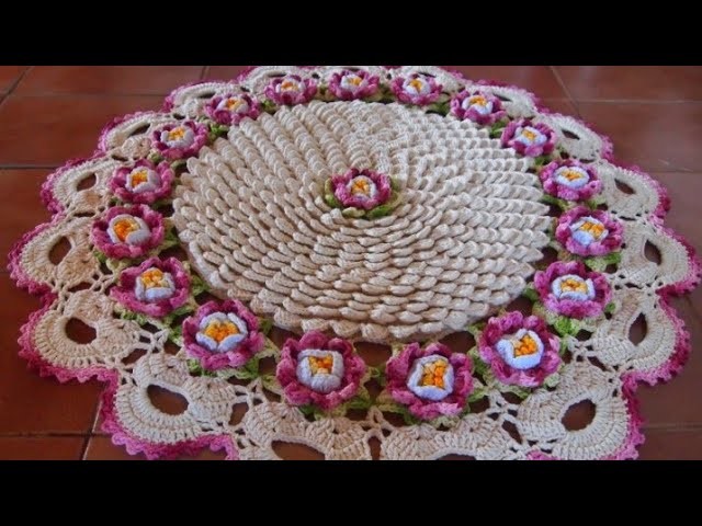 Crochet Flower Doily.Thalipos Design || Part ~1(flor dé maracuja)