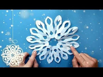 Decor for the new year MAKE IT easy craft how to fold paper to make a snowflake✅❄