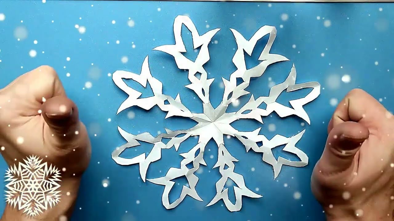 Decor for the new year MAKE IT easy craft how to fold paper to make a snowflake✅❄