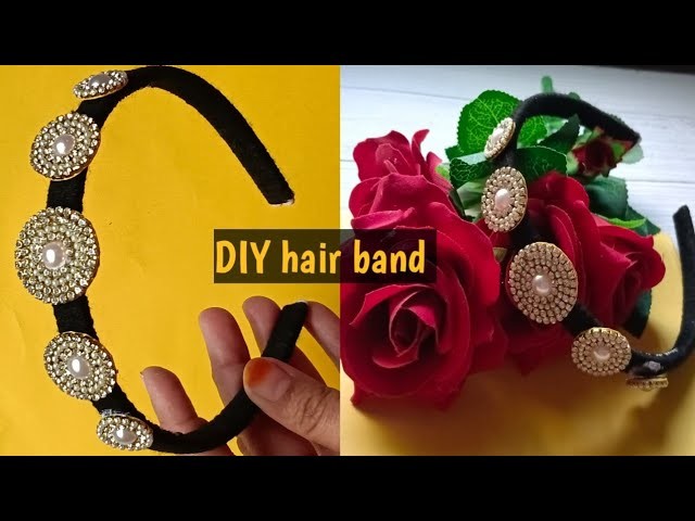 Designer Hair Band Making | DIY Hair Accessories |