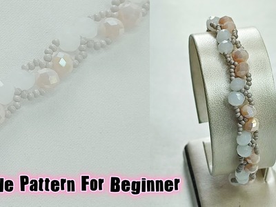 DIY Beading Bracelet | Simple Pattern For Beginner | Beaded Jewelry Tutorial