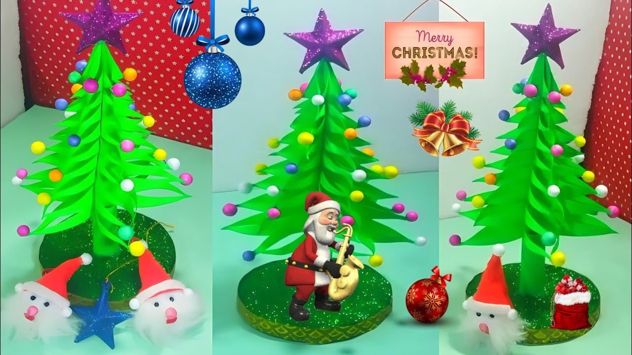 Diy Christmas Tree ????. Easy making paper Christmas tree. Christmas arts and crafts and paper craft