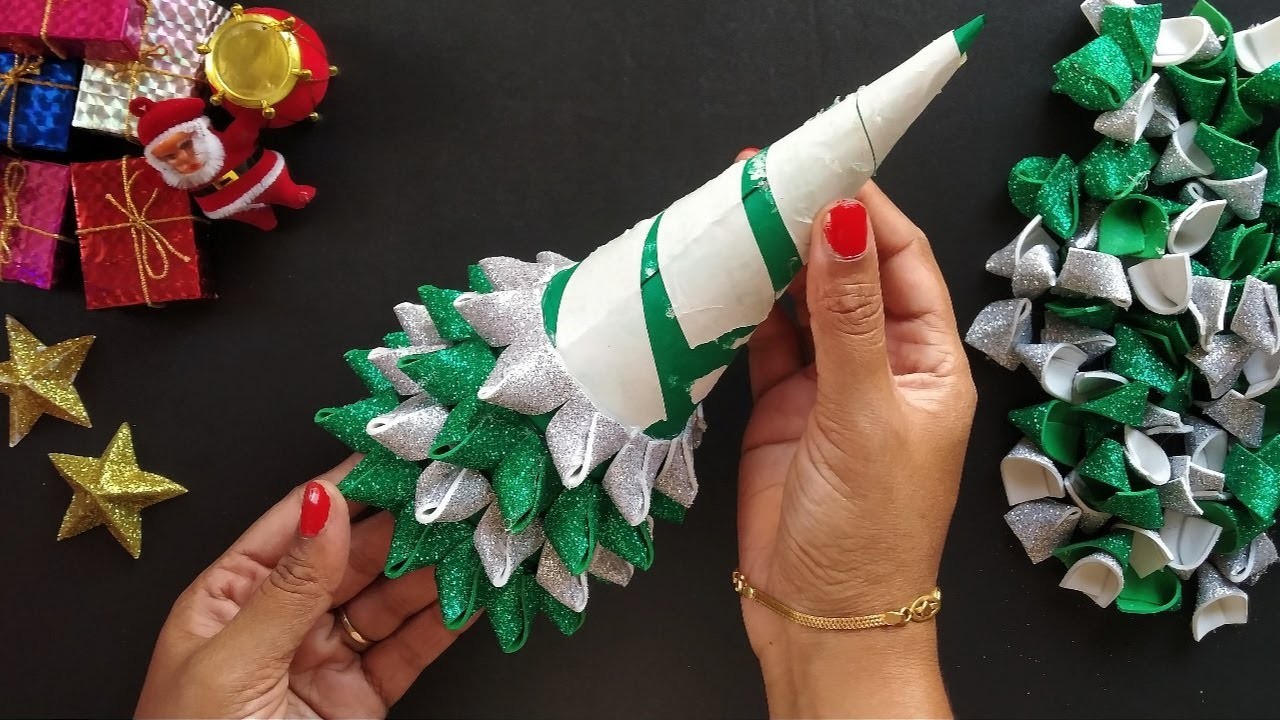 DIY Christmas Tree Making - Christmas Tree with Paper - Tree Decoration - Christmas Tree Decorations
