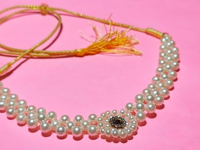 DIY Fancy Party Wear & Bridal Wear Necklace For Gown Dresses || #diyjewelry #latestfashion #girlsdiy