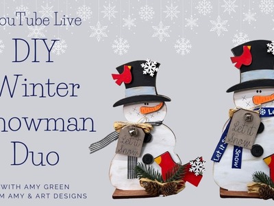 DIY Farmhouse Snowman Winter Home Decor, Crafting for Beginners