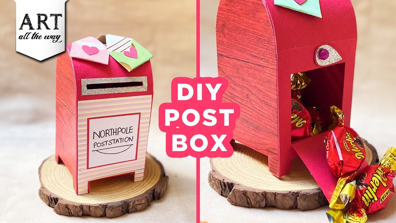 DIY Post Box | Post Box Making | Christmas Craft | DIY Mail Box | Mini Post Box Craft | @VENTUNOART