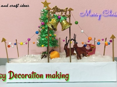 Dye Easy Christmas Decoration||Make in few minutes||#easy #christmas #craft #5minute#merrychristmas