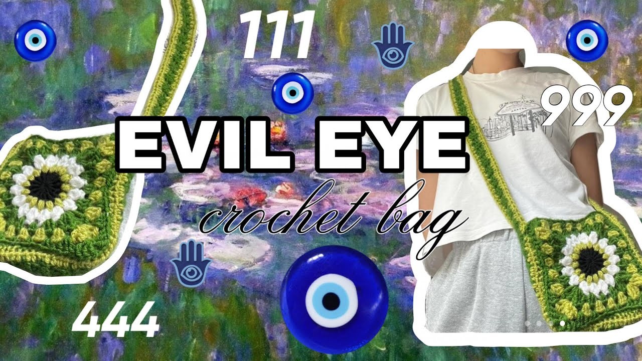 Evil eye CROCHET bag | super simple, beginner friendly, granny square
