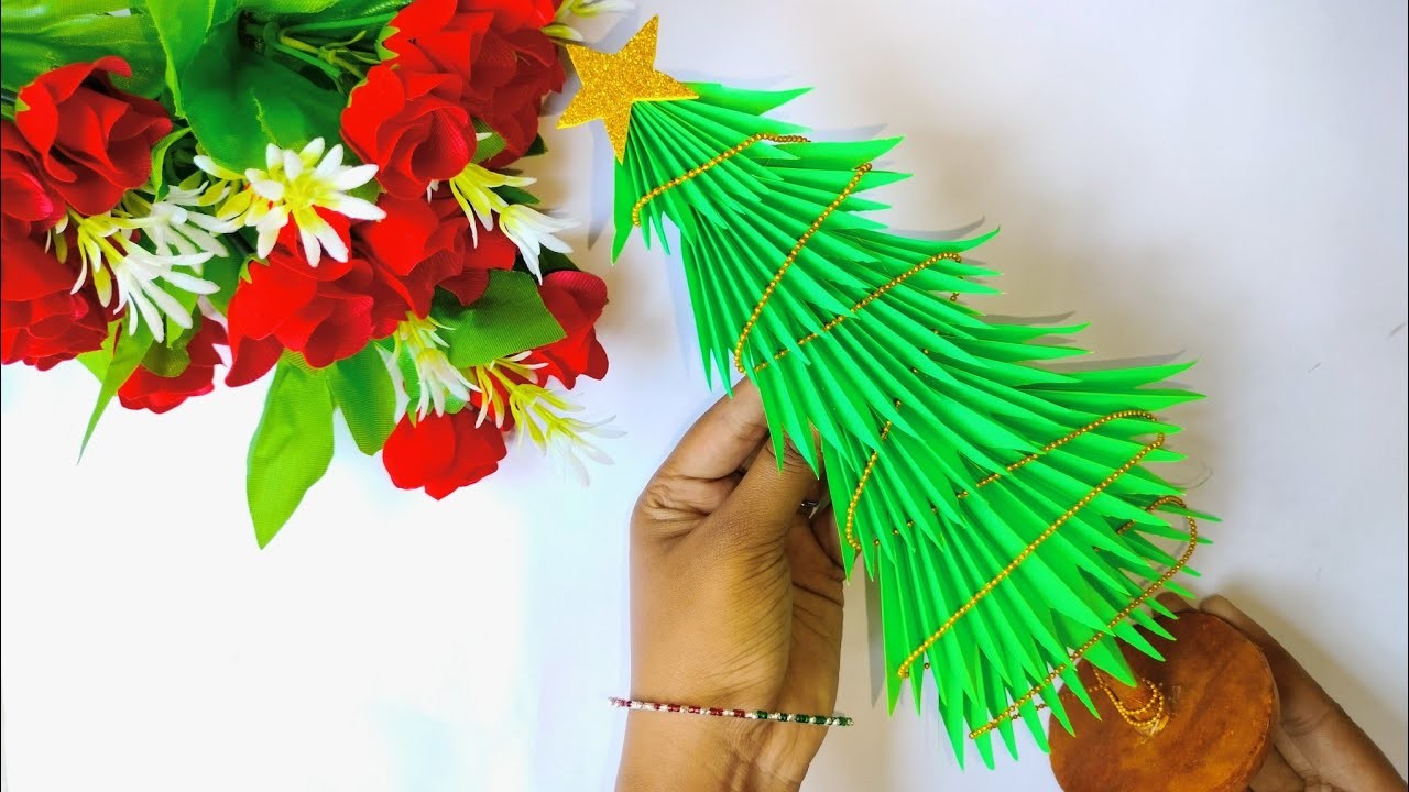 How To Make a 3D Christmas Tree. Paper Christmas Tree.Christmas Craft Ideas#diy#christmastree#viral