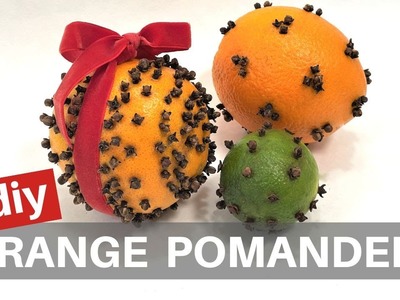 How To Make an Orange Pomander. Simple Aromatic Christmas Craft
