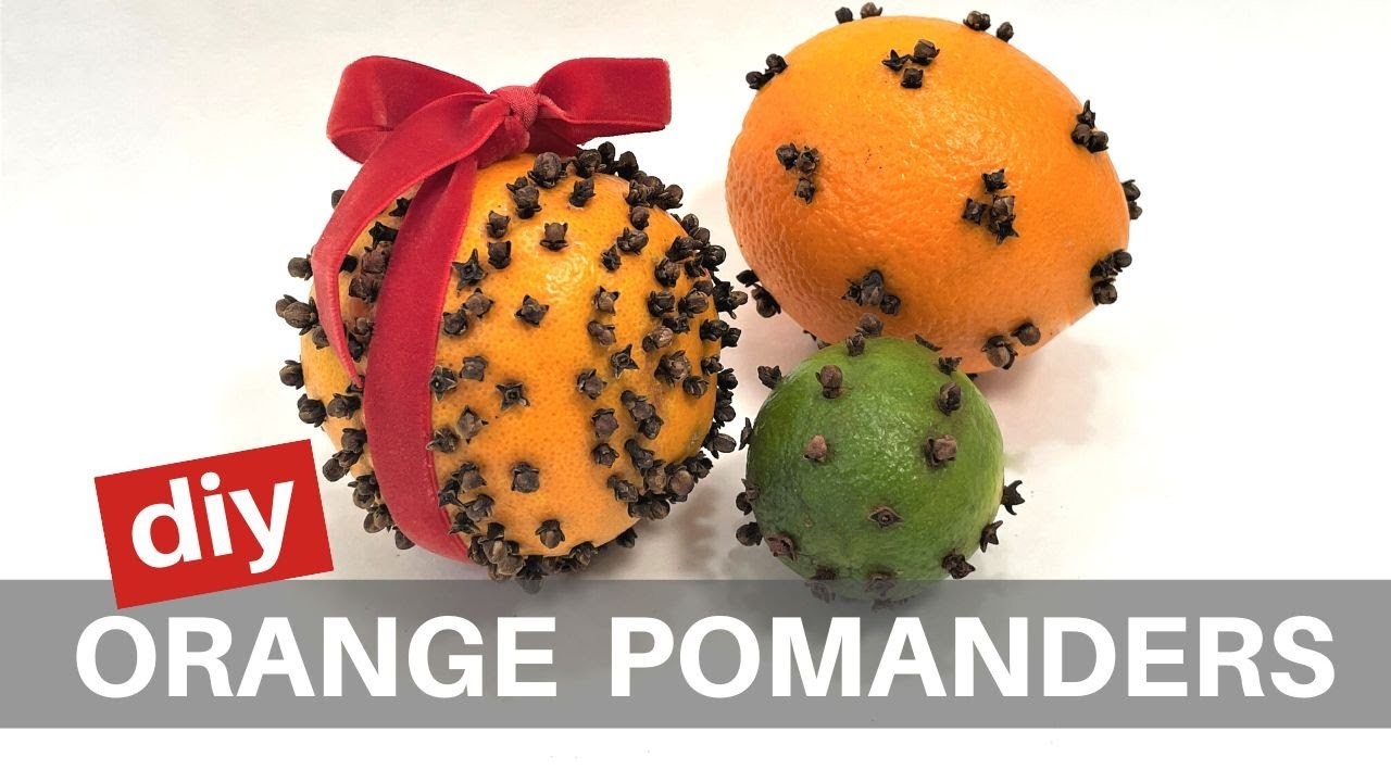 How To Make an Orange Pomander. Simple Aromatic Christmas Craft