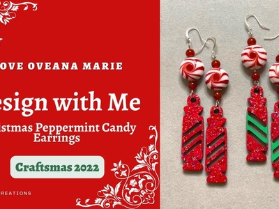 HOW TO MAKE CHRISTMAS EARRINGS | PEPPERMINT CANDY EARRINGS | JEWELRY MAKING | CRAFTSMAS 2022
