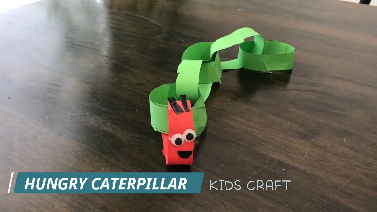 How to make Paper Caterpillar | Easy Simple Step By Step Real Time Paper Craft for Kids #kidscraft