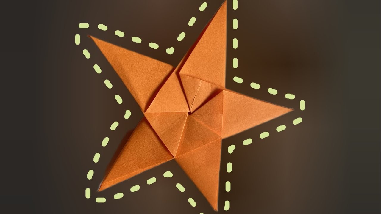 How to make star from paper. DIY - Christmas star.Decoration ideas for Christmas