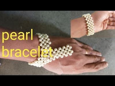 Pearl bracelet making beautiful bracelet making pearl jewellery making at home