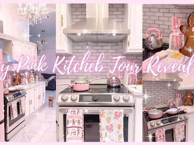 PINK KITCHEN TOUR!.WHAT I GOR FOR CHRISTMAS!