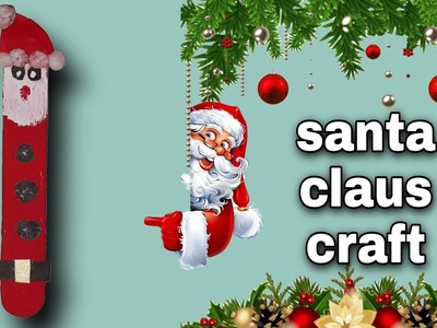 Santa Claus Craft| Christmas Craft With Popsicle Sticks