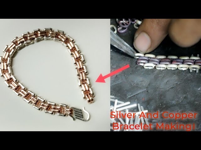 Silver and Copper Jewellery Bracelet Making. Silver and Copper Bracelet. AR Jewellery।